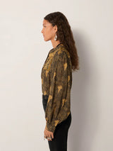 Camicia ricamata in cotone