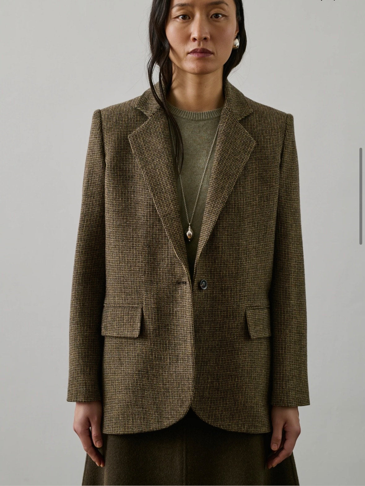 Giacca oversize in lana