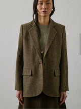 Giacca oversize in lana