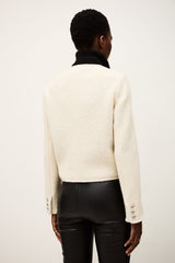 Giacca corta scollo tondo