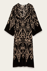 Abito midi scollo a V