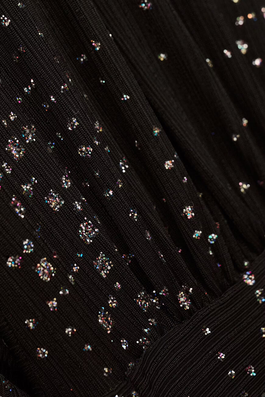 Abito lungo con paillettes