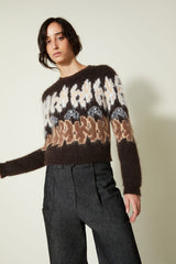 Maglia jacquard Veronique Leroy