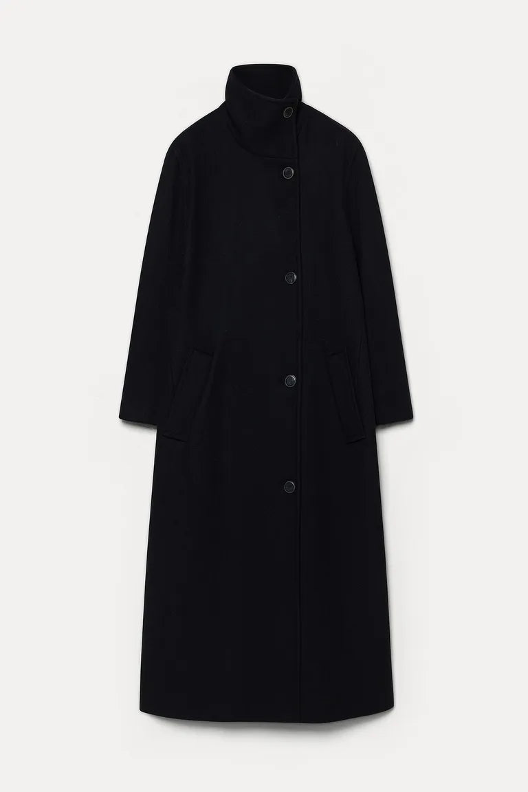 Cappotto in panno di lana infeltrito