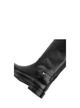 Stivale alto in pelle