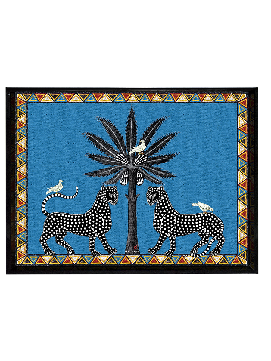 Vassoio Mosaico Blu Large (38 x 28cm)