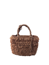 Borsa tote piccola in rafia del Madagascar
