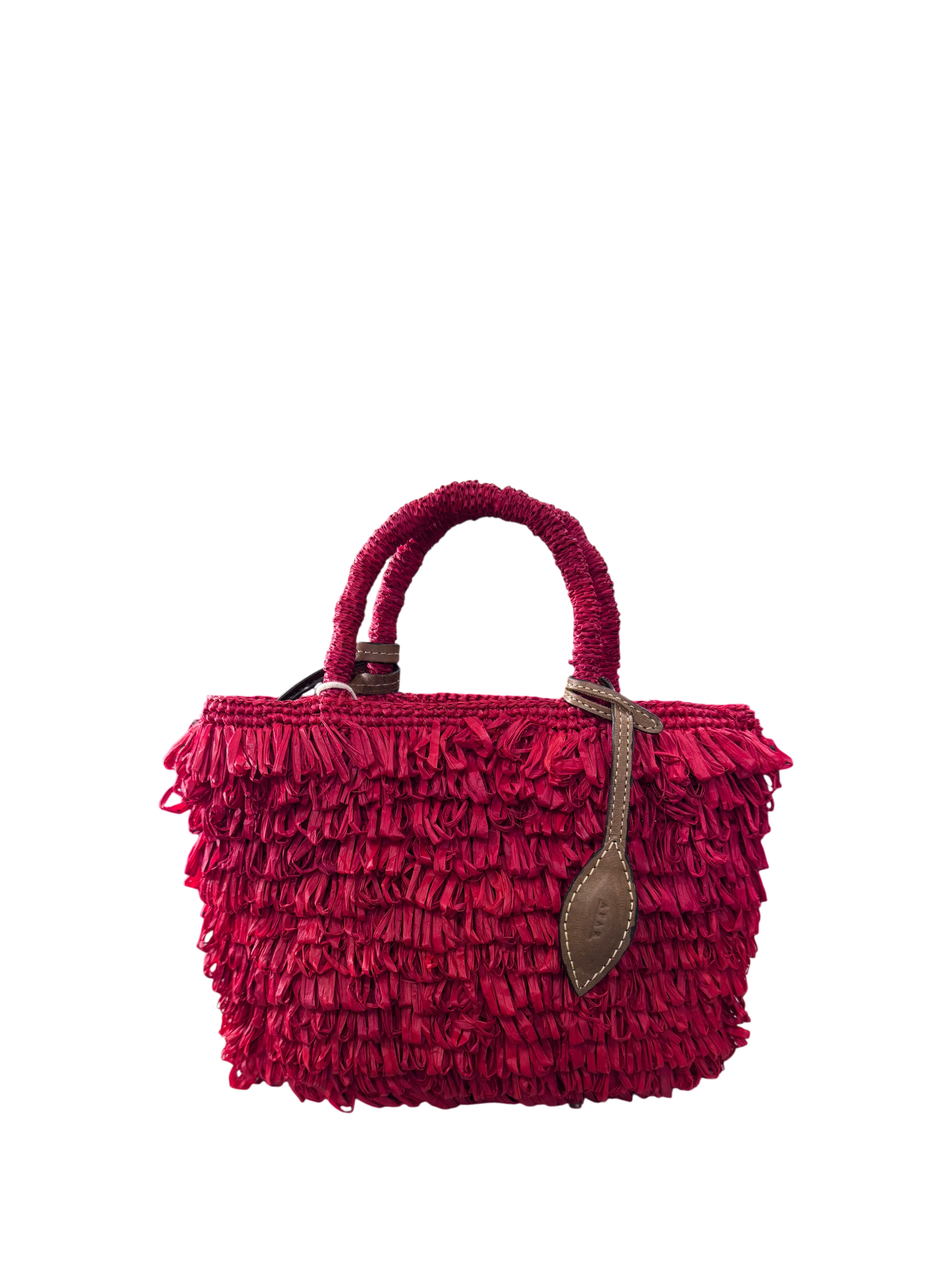 Borsa tote piccola in rafia del Madagascar