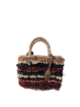 Borsa tote piccola in rafia del Madagascar