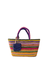 Borsa tote piccola in rafia del Madagascar