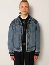 Giacca denim con gilet interno
