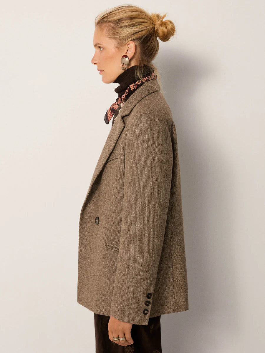 Giacca doppio petto in misto lana