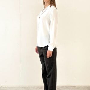 Camicia con colletto alla coreana