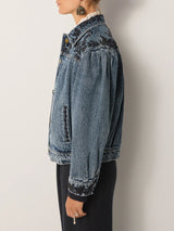 Giacca denim con gilet interno