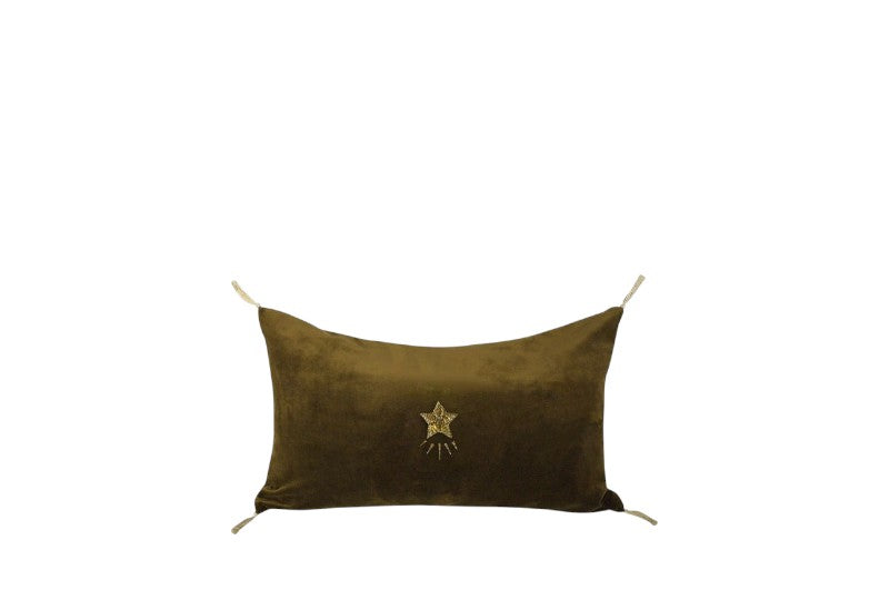Cuscino in velluto "La stella" 30x50