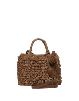 Borsa tote piccola in rafia del Madagascar