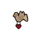 Spilla ricamata a mano "Pigeon of freedom" - M&L