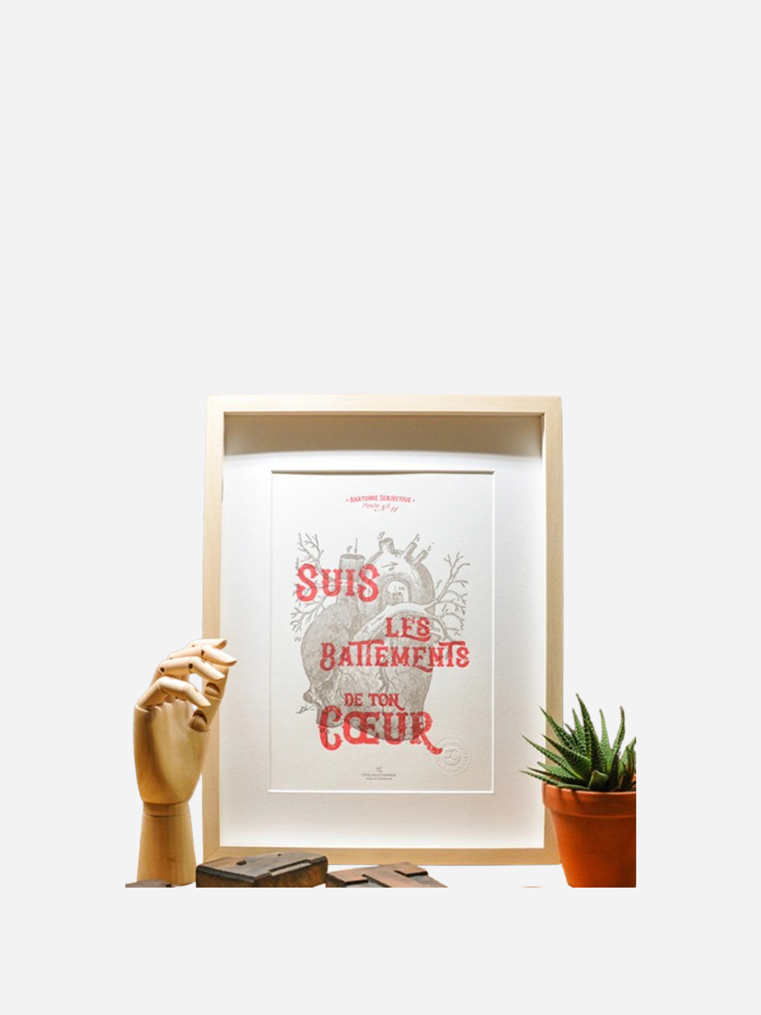 Stampa Artistica Tipografica Segui i Battiti del tuo Cuore