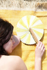 ventaglio naturale e giallo