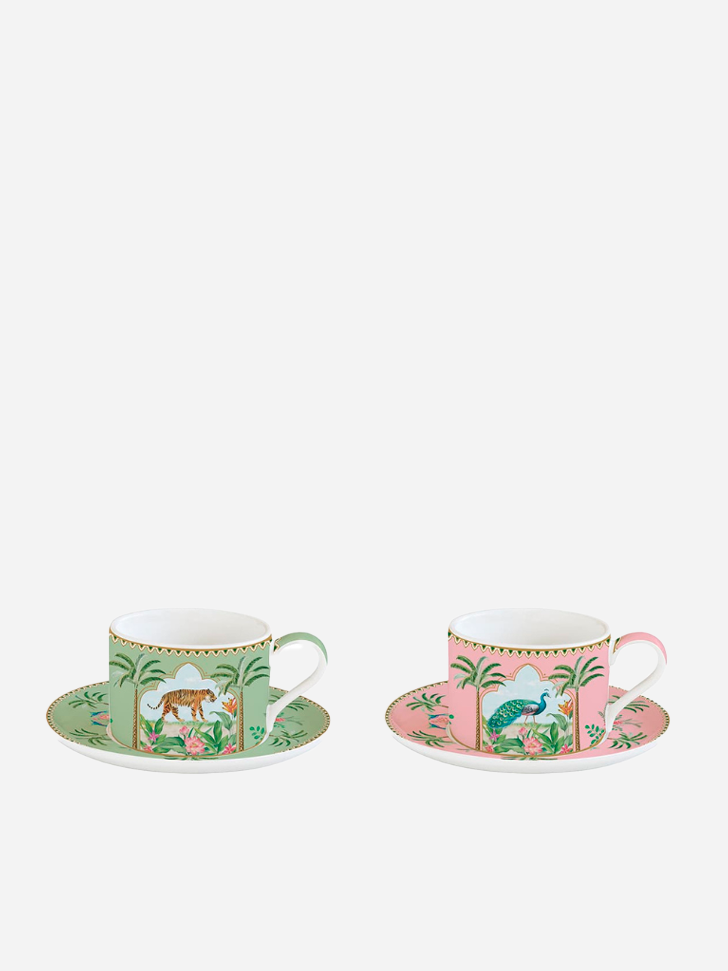 Set 2 tazze con piattino Paradis Sauvage