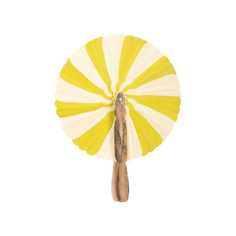 ventaglio naturale e giallo