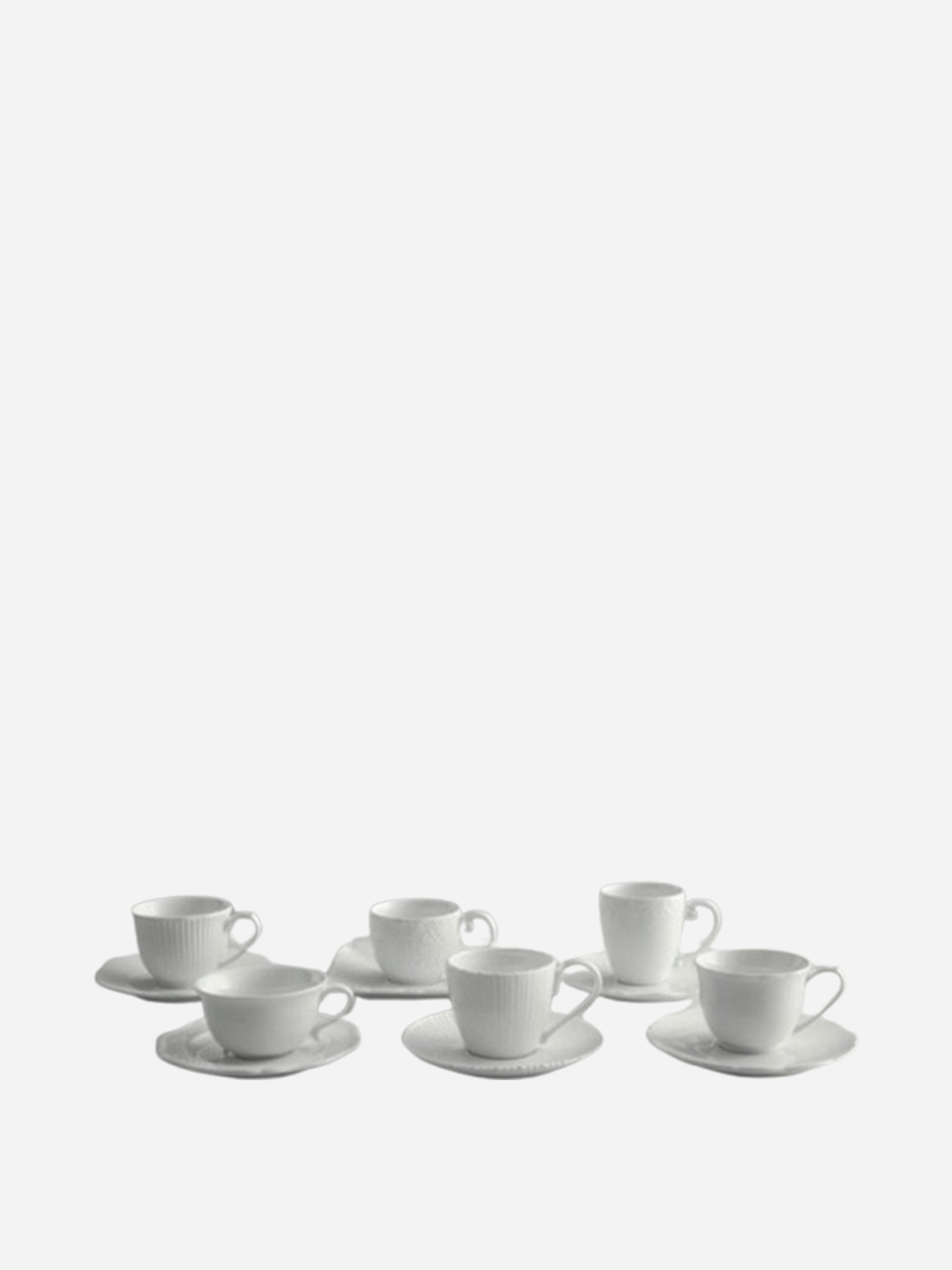 Set 6 tazzine caffè con piattini Maxwell and Williams Amore