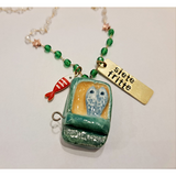 Collana rosario Scatola di sardine "Siete fritte"