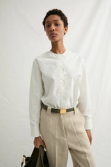 Camicia in cotone con ricamo