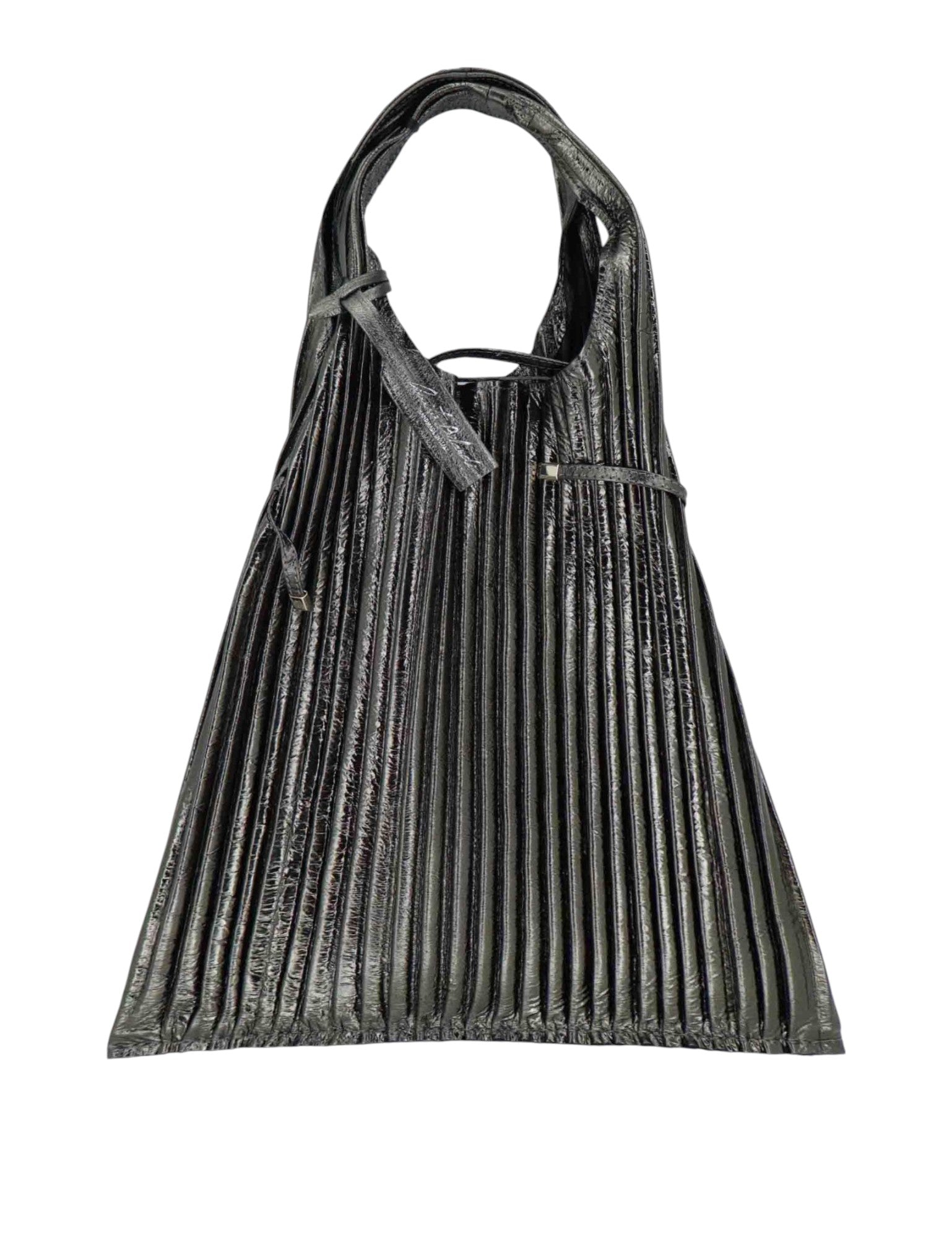 Borsa Picasso Anita Bilardi lavorazione pelle plissè