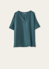 Blusa tinto capo mezza manica scollo a V
