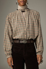 Camicia in cotone a quadretti