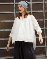 Blusa Port con dettagli a pieghe