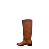 Stivale tubo in pelle