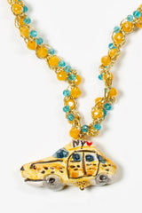 Collana con ciondolo Taxi in ceramica