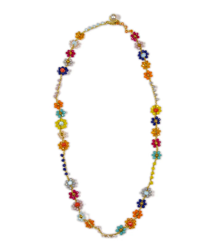 Collana lunga di cristallo