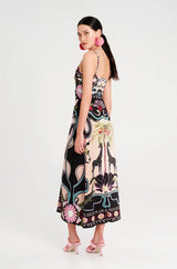 Abito midi con spalline
