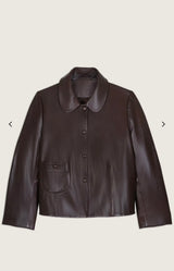 Giacca corta in pelle