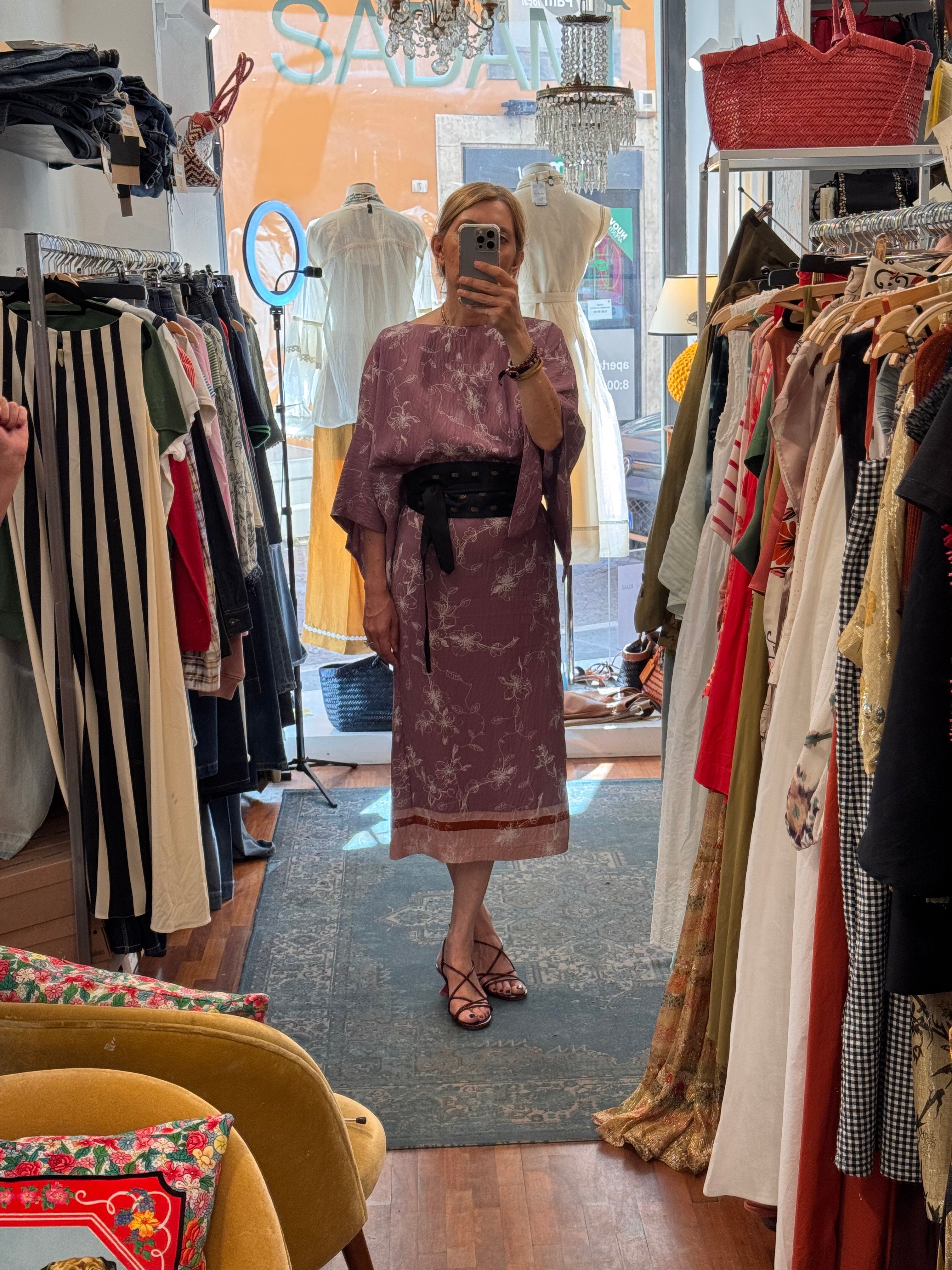 Abito kimono in viscosa