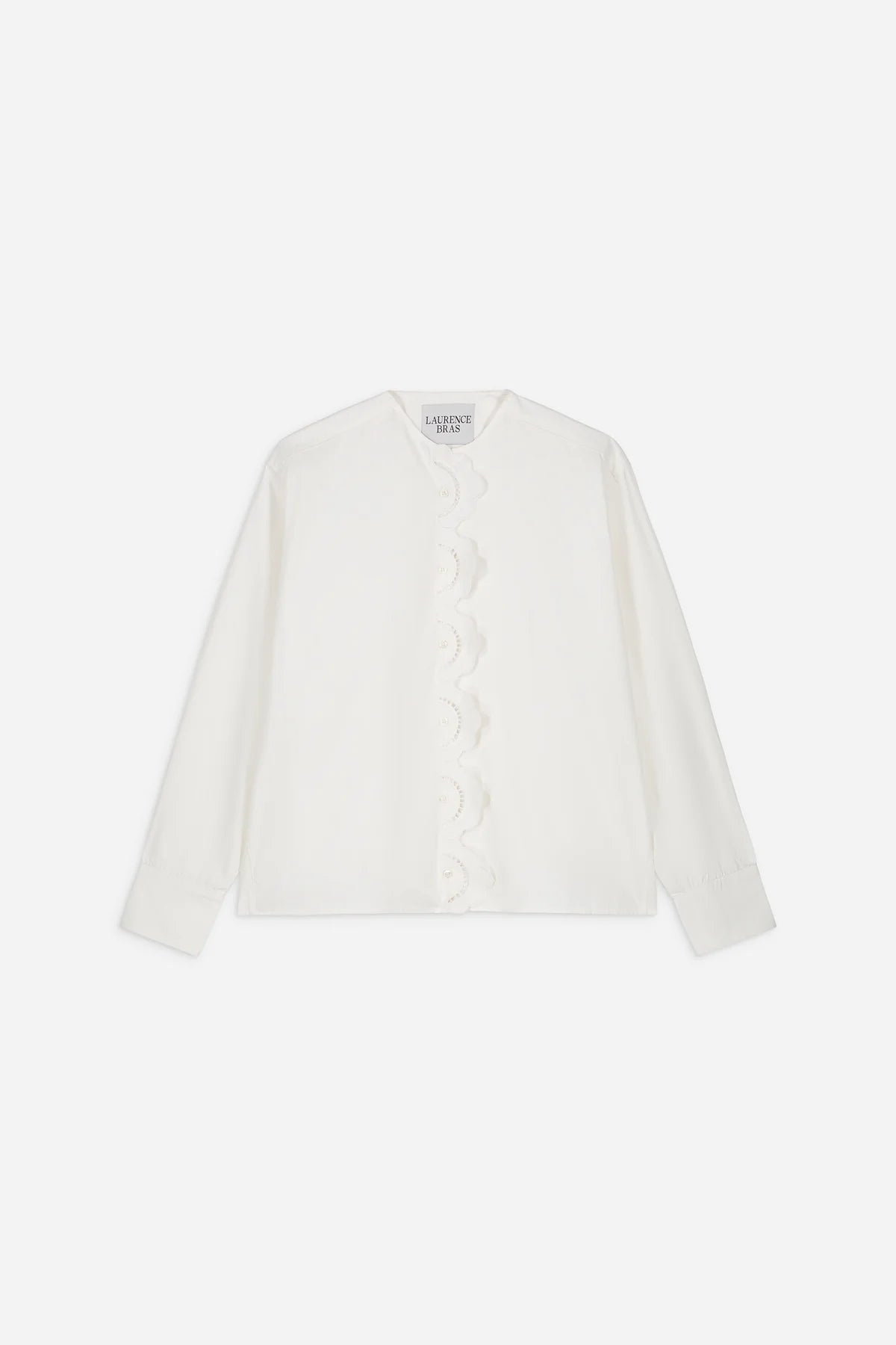 Camicia in cotone con ricamo