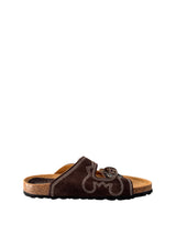 Sandalo due fasce in suede