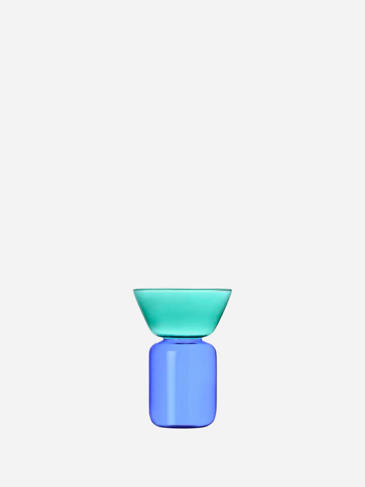 Vaso piccolo azzurro-petrolio