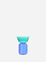 Vaso piccolo azzurro-petrolio