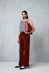 Pantaloni in velluto a coste di cotone