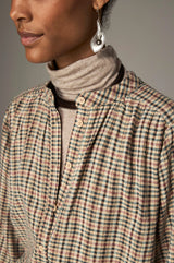 Camicia in cotone a quadretti