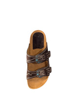 Sandalo due fasce in suede