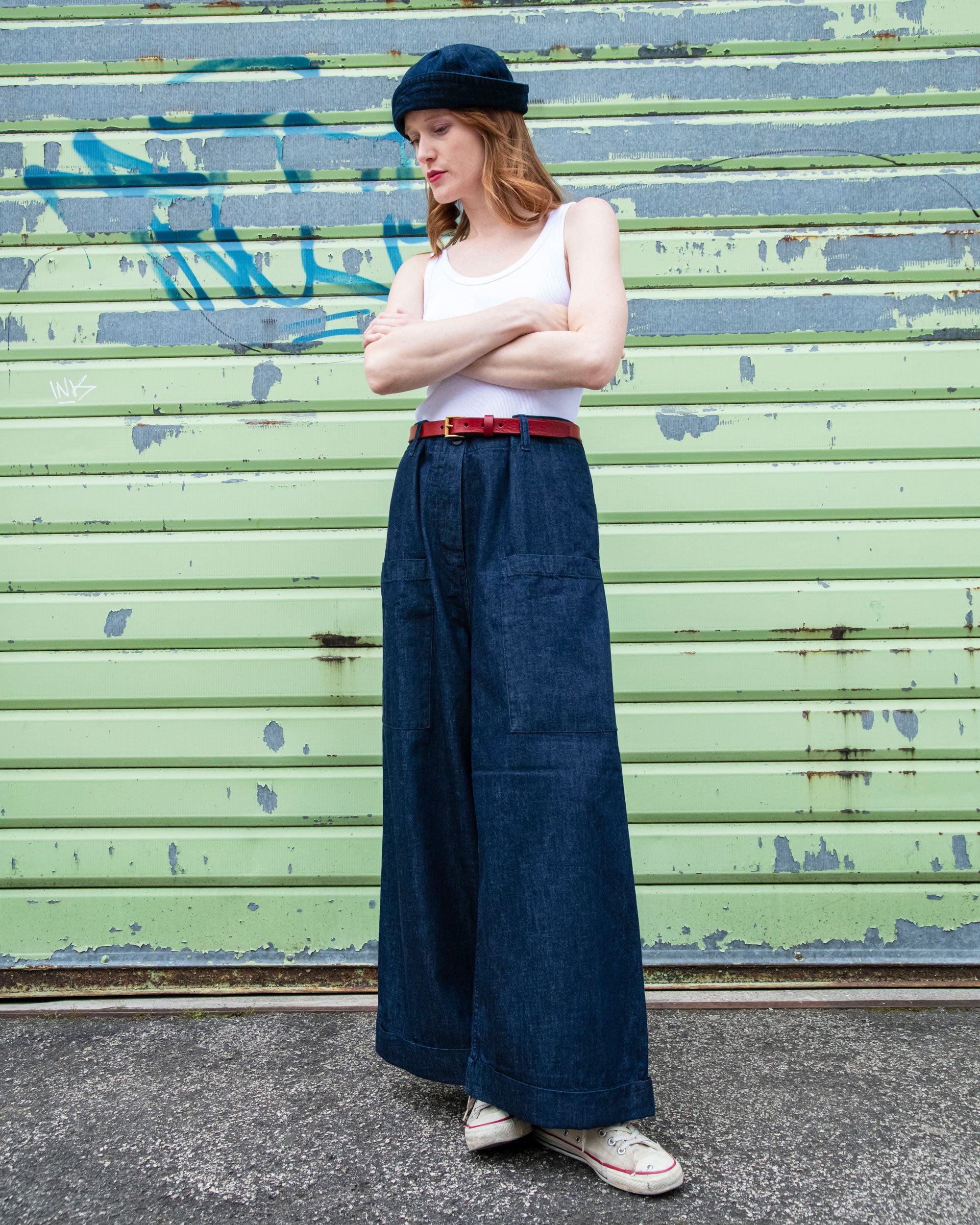 Jeans gamba larga