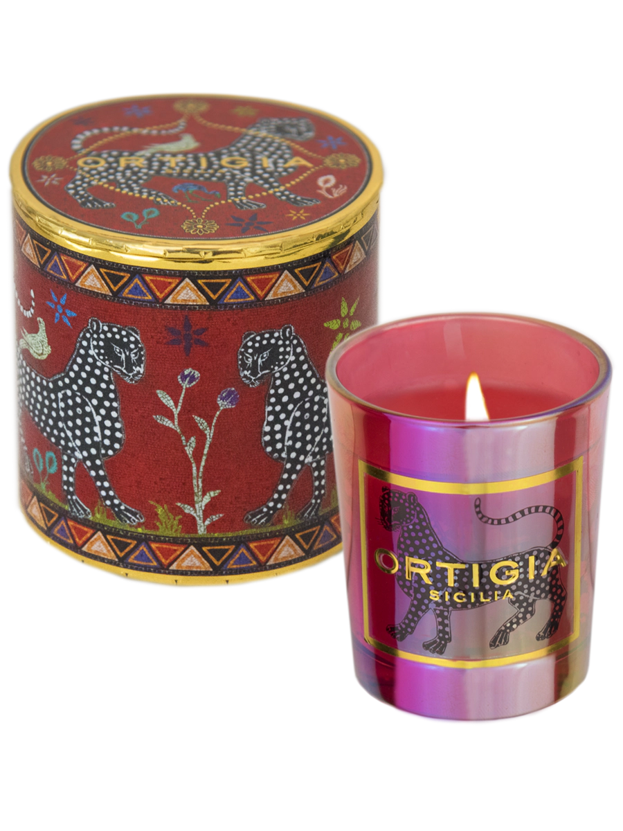 Candela palo santo rossa Ortigia