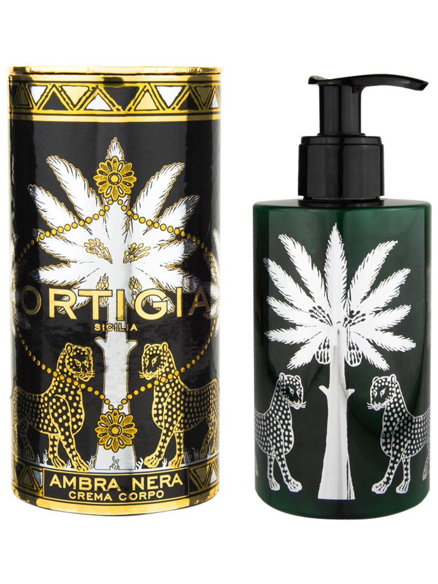 Crema corpo all'ambra nera di Ortigia