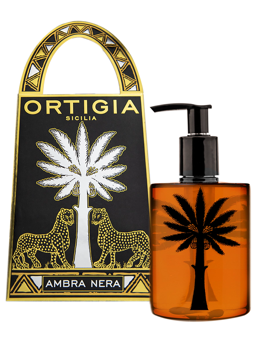 Sapone liquido all'ambra nera Ortigia