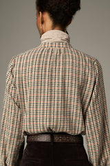 Camicia in cotone a quadretti